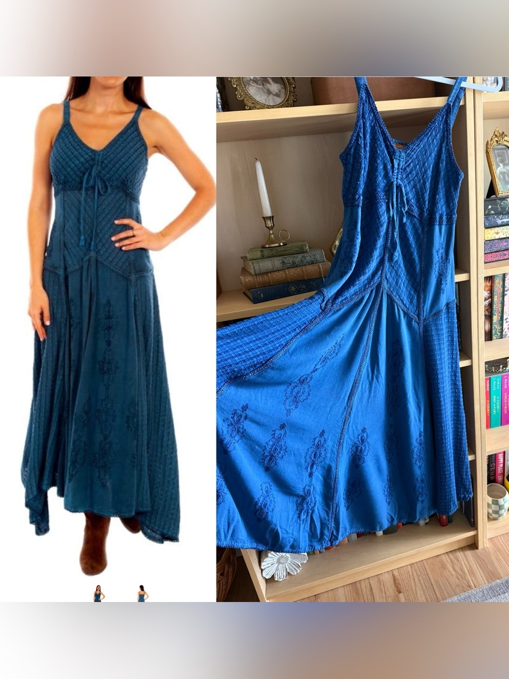 Scully Embroidered Midi Dress